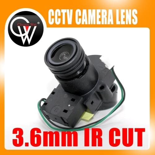 3.6mm 960P 1/2.7" 90 Degrees Wide Angle CCTV IR Fixed Board Lens M12 IR CUT Mount Holder Support for CCTV IP Camera lens