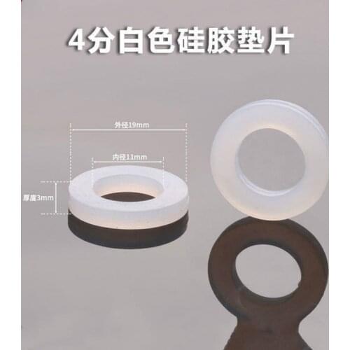 100pcs DN15 silica gel gasket 19*11*3mm waterproof, leakproof and high temperature resistant food grade flat gasket