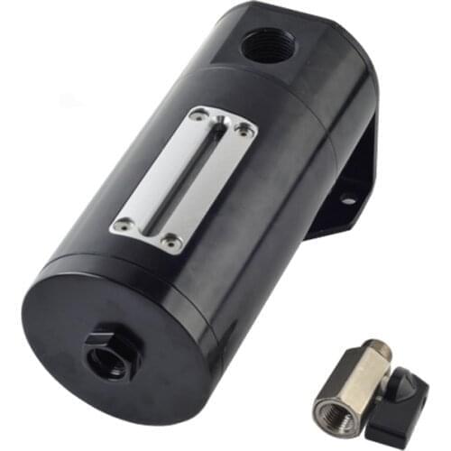 Universal 10AN 0.5L Oil Catch Can Reservoir Tank Aluminum With Breather Filter Baffled oct-1125