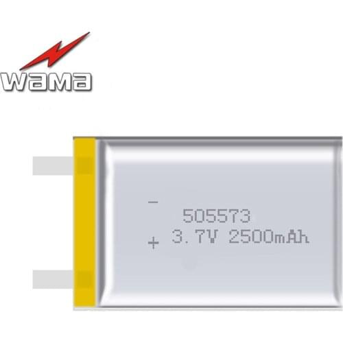 2pcs 505573 485573 Real Capacity 2500mAh Li-ion 3.7V Rechargeable Battery Lithium Polymer Backup Power Digital Products Tablet