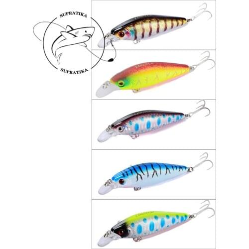3D Eyes Diving Depth 0-1.5M Freshwater Fishing Lure Hard Bait Minnow 8cm/11g Anti-Corrosion High Quality Plastic Fishing Bait