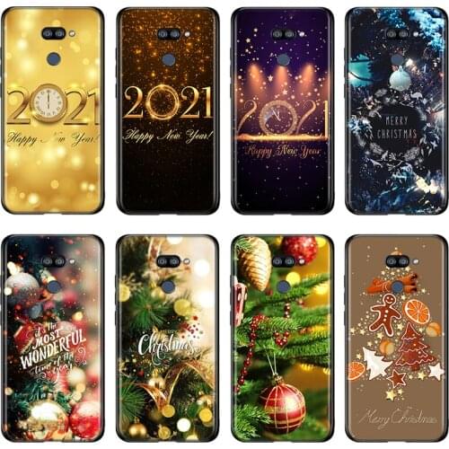 Christmas happy New Year For LG K22 K71 K61 K51S K41S K30 K20 2019 Q60 V60 V50 V40 V35 V30 G8 G8S G8X ThinQ Phone Case