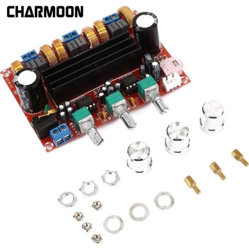 TPA3116D2 Digital Audio Amplifier Board Subwoofer Speaker Amplifiers DC12V-24V 2*50W+100W 2.1 channel