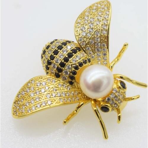 FPPJ Black Brooches For Clothes