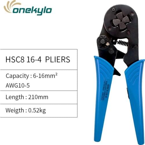HSC8 16-4 4-16mm2 10-5 AWG MINI TYPE SELF ADJUSTABLE CRIMPING PLIER terminals crimper tools Tube terminal crimp plier tool