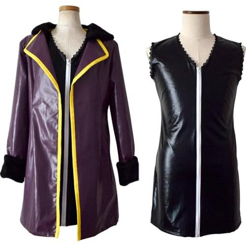 Game Fate Grand Order Cosplay Costume Purple Saber Kyrielight Cosplay Costume Leather Tights for Women Sexy Cosplay Costume