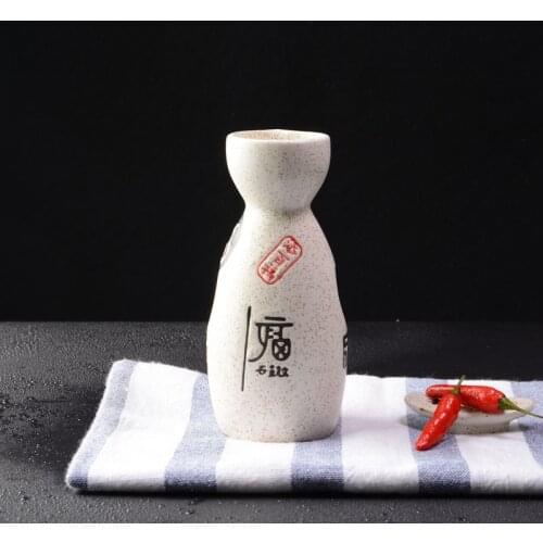Creative Ceramics Hip Flask Classic Japanese Style Retro Handmade Sake Pot Single Art Flasque Alcool Drinkware EJ50HF