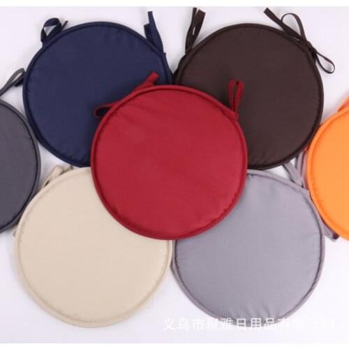 Seat Pads Round Removable Cover Bistro Circular Kitchen Dining Chair Cushion New