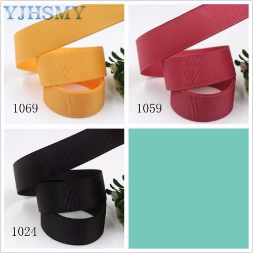YJHSMY,J-171128-L25MM-1024,25 mm 5 yards Solid Color Thermal transfer Printed grosgrain Ribbons,Party DIY decorative ribbons