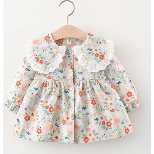 Fashion New Newborn Baby Girl Dress For Girls Floral Princess Dresses Toddler Kids Clothing 2021 Autumn Sweet Childrens Clothes