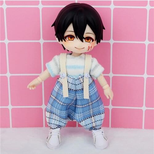 OB11 Doll Accessories fashion overalls for ob11,molly, gsc,1/12 BJD,body9 obitsu 11 clothes toys for boys girls