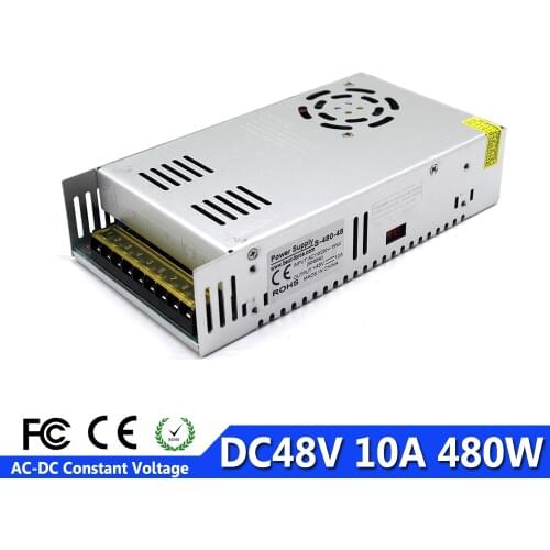 Single output DC48V Constant voltage Switching power supply 10A 480W Driver AC-DC USP For Stepper Motor CNC Electrical Equipment
