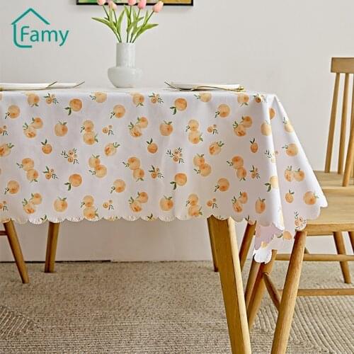 Pastoral Tablecloth PVC Table Cover Waterproof OilProof Coffee Table for Living Room Table Cloth Manteles De Mesa Rectangular