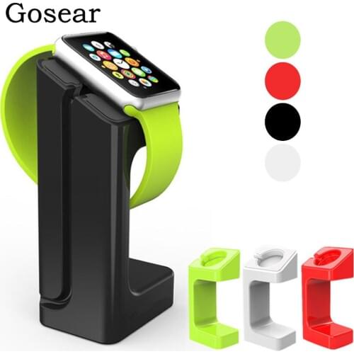 Gosear Plastic Charger Charging Dock Station Display Stand Holder for Apple Watch iWatch Series 1 2 3 4 i Wach iWach 38mm 42mm