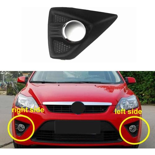 For Ford Focus 2009 2010 2011 2012 Hatchback Fog Light Cover Fog Lamp Shell Front Bumper Grille Driving Lamp Cover with Hole