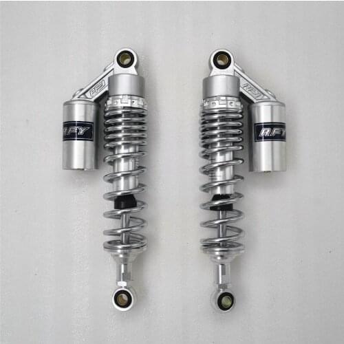 Chrome 7mm spring 320mm/330mm motorcycle shock absorber for Honda CX500 XR80 CB400 super four Yamaha XJR400 silver black 2pcs