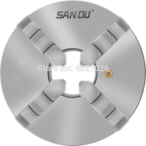 SANOU K12-125 125mm 4 Jaw Self Centering Lathe Chuck with Key for Drilling Milling Machine