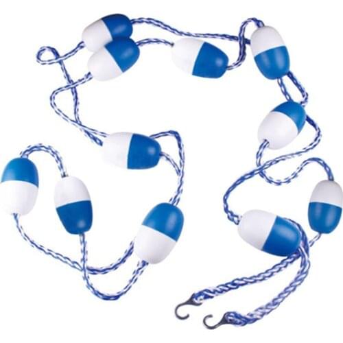 Swimming Pool Supplies Safety Divider Rope and Float Line with Hooks 16 FT