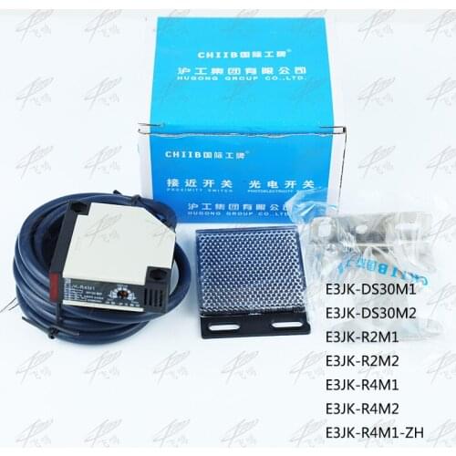 E3JK-R4M1 E3JK-R4M2 E3JK-DS30M1 DC12-24V / AC90-240V Retroreflective photoelectric sensor switch Proximity switch 2M cable
