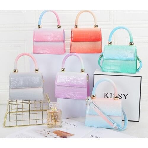 2021 Spring Crocodile Pattern Crossbody Bag Mini PU Leather Flap Womens Shoulder Bags Fashion Clutch Bag Outdoor Handbags Girls