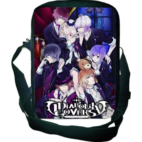 Anime Diabolik Lovers Shoulder Bag For Boys School Bag Cartoon Messenger Bag Mens Bag Wallet Daily Crossbody bag Sacoche Homme