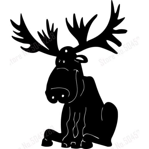 Reindeer Pattern Car Decals Cute Animals Reindeer Car Stickers Love Animals Protect Nature Stickers Decorative Cars H113