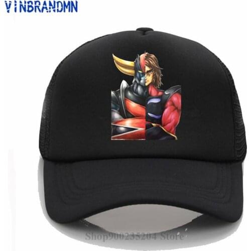 Fashion 2021 New Japan style baseball cap Ufo Robot Grendizer Goldorak summer visor hats 100% Cotton Printed unisex Hip Hop hat