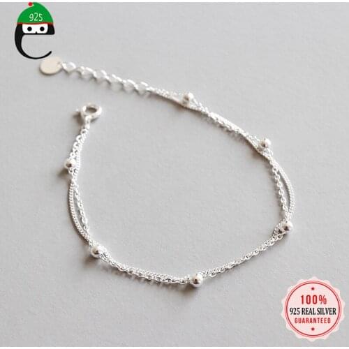 ElfoPlataSi 2019 Fshion Genuine 925 Sterling Silver Sweet Hollow Star Bracelet For Women Girls Lady Wedding Jewelry Gift DS454