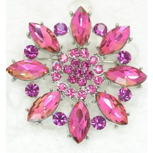 Rhinestone Flower Pin brooches C2071 JN