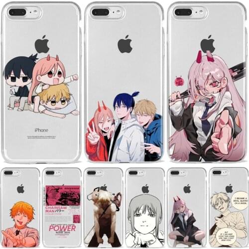Japan Anime Chainsaw Man Phone Case For Iphone 12 Mini 11 Pro XS Max XR X 8 7 6 6S Plus SE2020 5 5S SE Cover Shell Fundas Coque