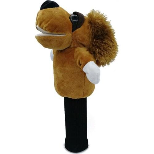 Funny Dog Golf Fairway Woods Head Cover Animal Golf Covers Mascot Novelty Cute Gift Sport Golf Accessories