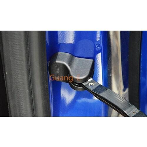 For Suzuki Vitara 2016 2017 2018 2019 4pcs Car Body Styling Anti Rust Water Proof Door Lock Key Plastic Buckle Limit Device Trim