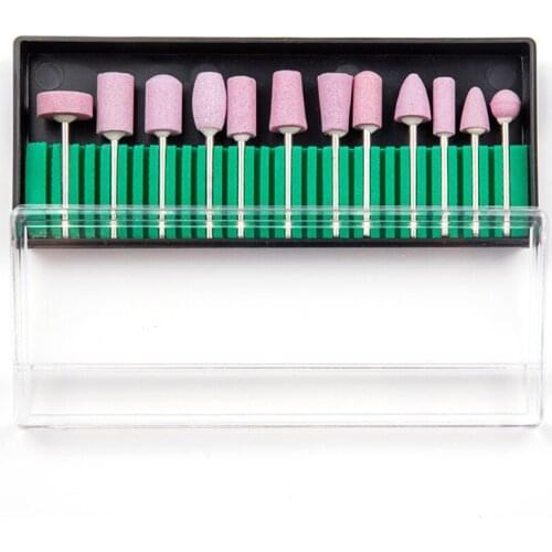 652C Portable Nail Drill Bits Set with Box Electric Nail Polishing Tools for Nail Salon or Home Nail Accessories Kit
