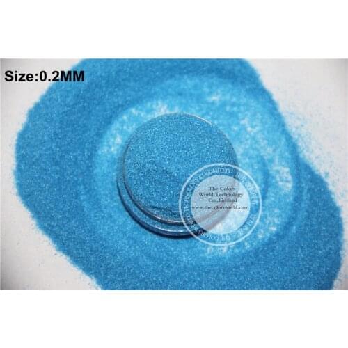 TCF505 Neon Blue Colors 0.2mm size solvent resistant glitter for nail Art nail Polish or other DIY decoration