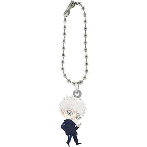 Wholesale Jujutsu Kaisen Cartoon Figure Key Chains Epoxy Acrylic Hand Made Decoration For Car Bag Phone Tiny Pendants
