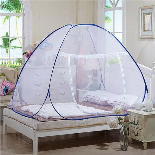 Camping Tent Bed Canopy Mosquito Net Portable Pop Up Prevent Insect Pop Up Tent Curtains for Beds Bedroom Decor