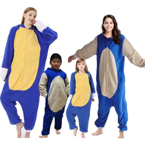 Extra Large XXL Hedgehog Family Pajamas Animal Adult Girl Cosplay Onesie Cartoon Pijama Women Animal Roccoon Kigurumi Kids Boy