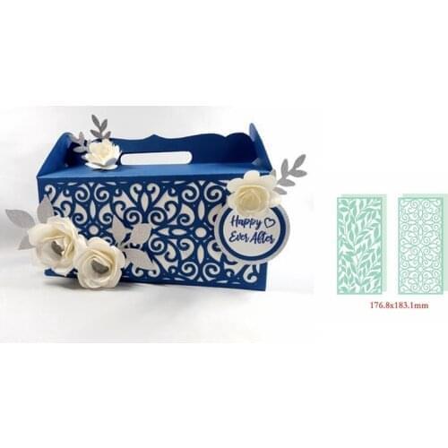 Rectangle Branches Box Panels Metal Cutting Dies For Scrapbooking Paper Card Crafts Album Embossing Decoration Model