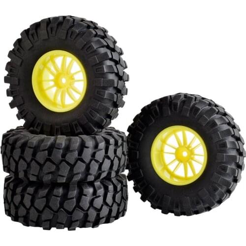 RC 6031-7006L Rubber Tires 108mm & Wheel 4P for RC 4WD Axial Rock Climbing