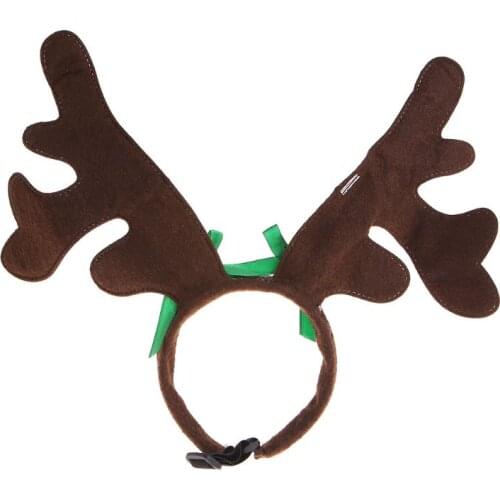 Christmas Pet Headband Deer Horn Hat Costume Dog Puppy Cat Cosplay Party Product