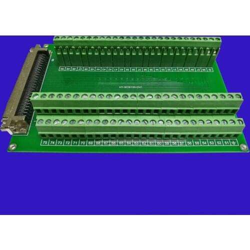 SCSI100 CN-type Slot Type Female Adapter Board Relay Terminal Block Wiring Board