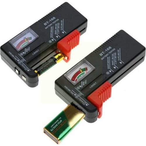 Battery Tester An-168 Pro Digital Lithium Battery Capacity Tester Load Display Button Power Cell Test Checkered Check Unive S5Q5