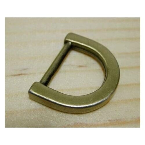 1/2 inch Antique Brass Brushed Purse Hooks Cast D ring Metal Ring For Bags 500pcs/lot