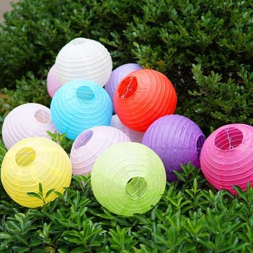 4-6-8-10-12-14-16inch Round Chinese Paper Lantern DIY Crafts Festive Event Party Supplies Wedding Birthday Party Decor Lampion