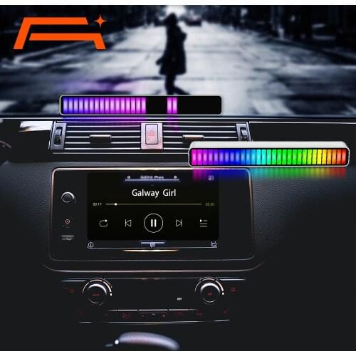 A+ Voice Control Stereo Music Levels Light for Car Player USB Energy-Saving Lamp Ambient Light