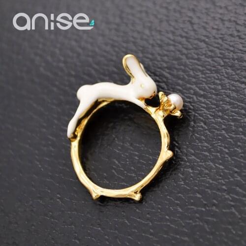 Anise White Rings