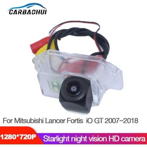 Car Starlight Night Vision Rear View Reverse Backup Camera For Mitsubishi Lancer Fortis iO GT 2007~2018 high quality Waterproof