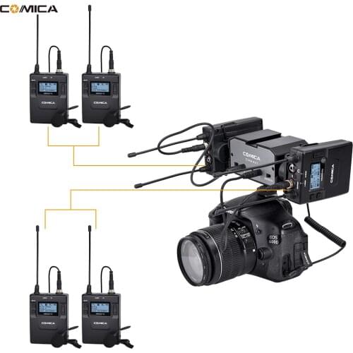 Comica CVM-AX1 Audio Mixer Adapter Universal Dual Channels Microphone Amplifier Audio Mixer 3.5mm Port for Canon Nikon DSLR