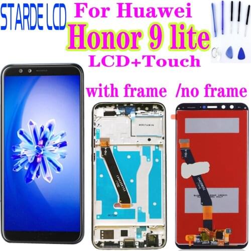 Original For Huawei Honor 9 lite LCD Display Touch Screen Assembly with Frame Digitizer LLD-L31 Screen Replacement