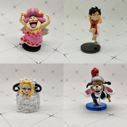 ONE PIECE BIG MOM Luffy Kalifa Inuarashi Animal Q Version Action Figure Model Ornament Toys